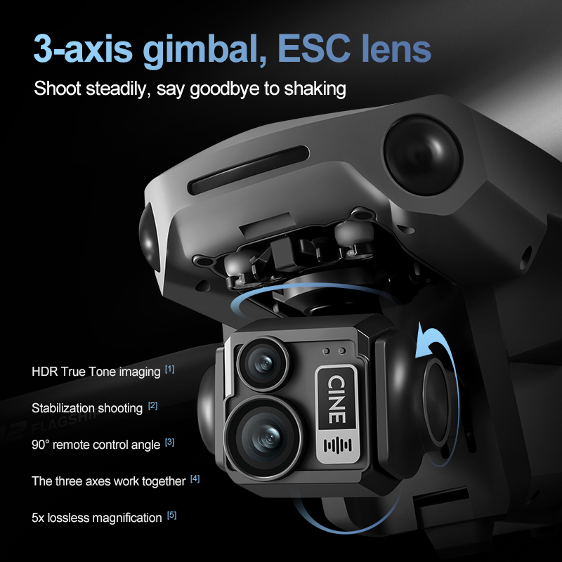 8K 3 Axis Gimbal Brushless 7.2 - Drone Lidar review and price