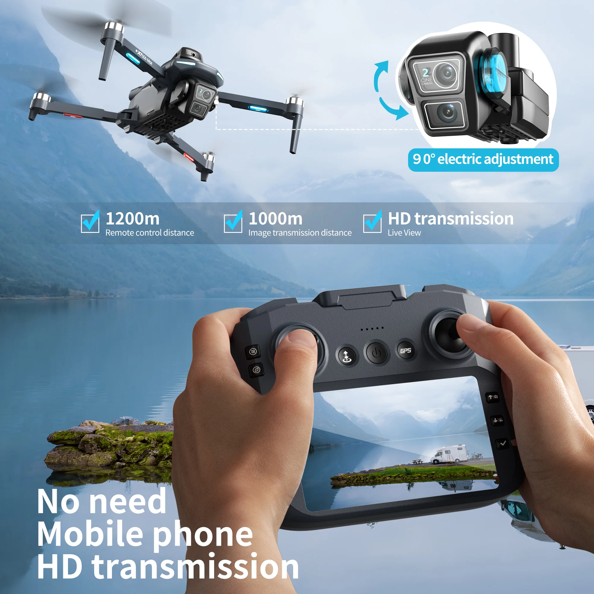 Lenovo XT606 MAX GPS Drone 4k  - Drone Multispectral review and price
