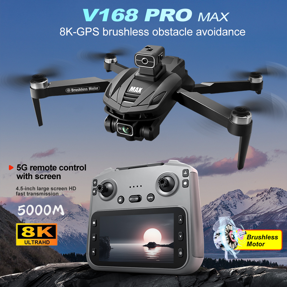 V168 PRO Max GPS Drone 8K Prof - Drone Lidar review and price
