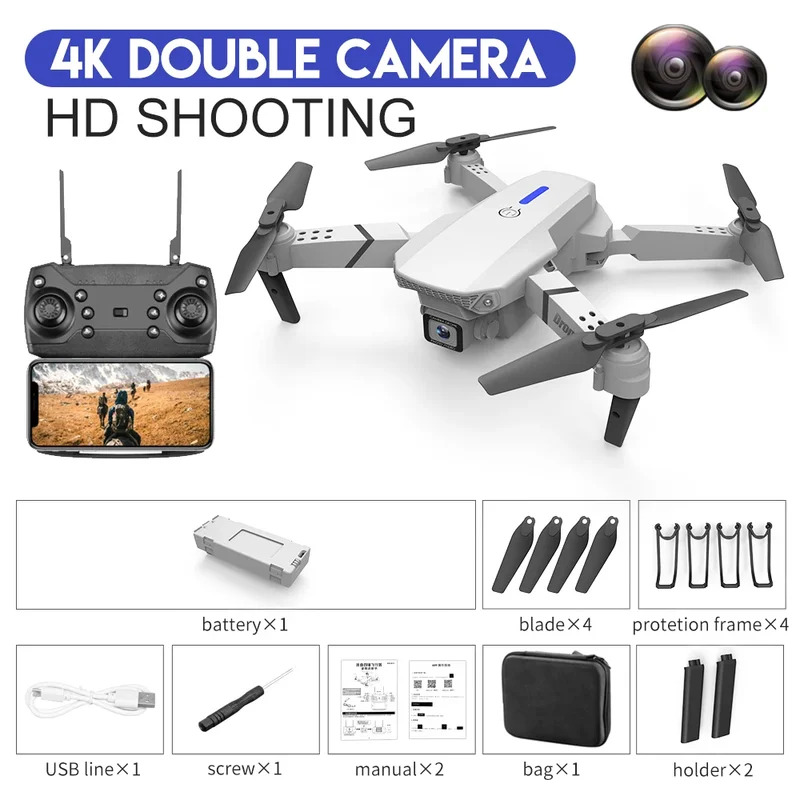 E88 ProIntelligent Folding Dro - Drone Cinematic review and price