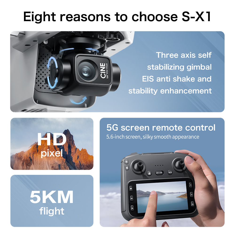 Lenovo S-X1 MAX GPS Drone 3-Ax - Drone Surveying review and price