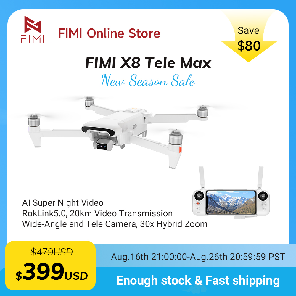 FIMI X8 Tele Max Drone 4K Prof - Drone Thermal Imaging review and price