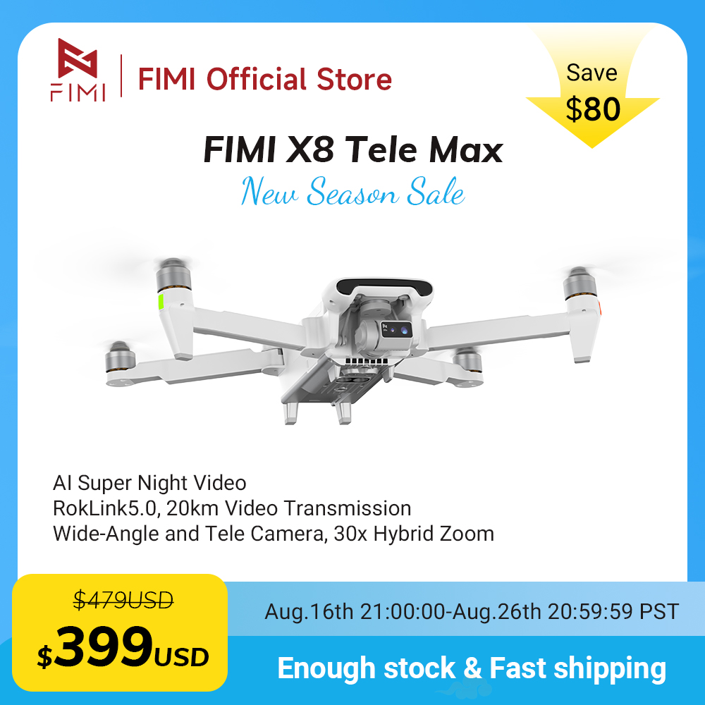 FIMI X8 Tele Max Drone 1/2-inc - Drone Thermal Imaging review and price